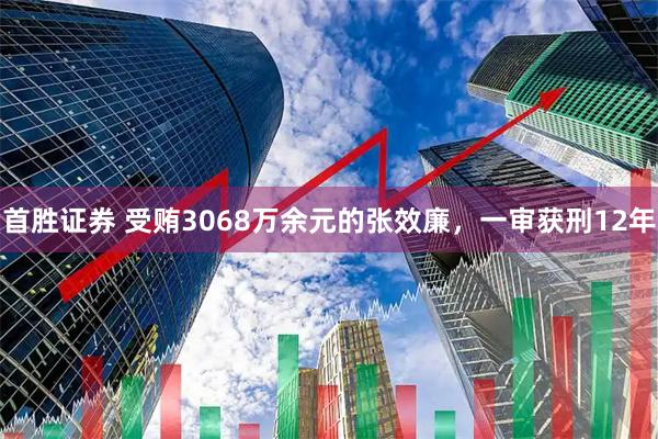 首胜证券 受贿3068万余元的张效廉，一审获刑12年